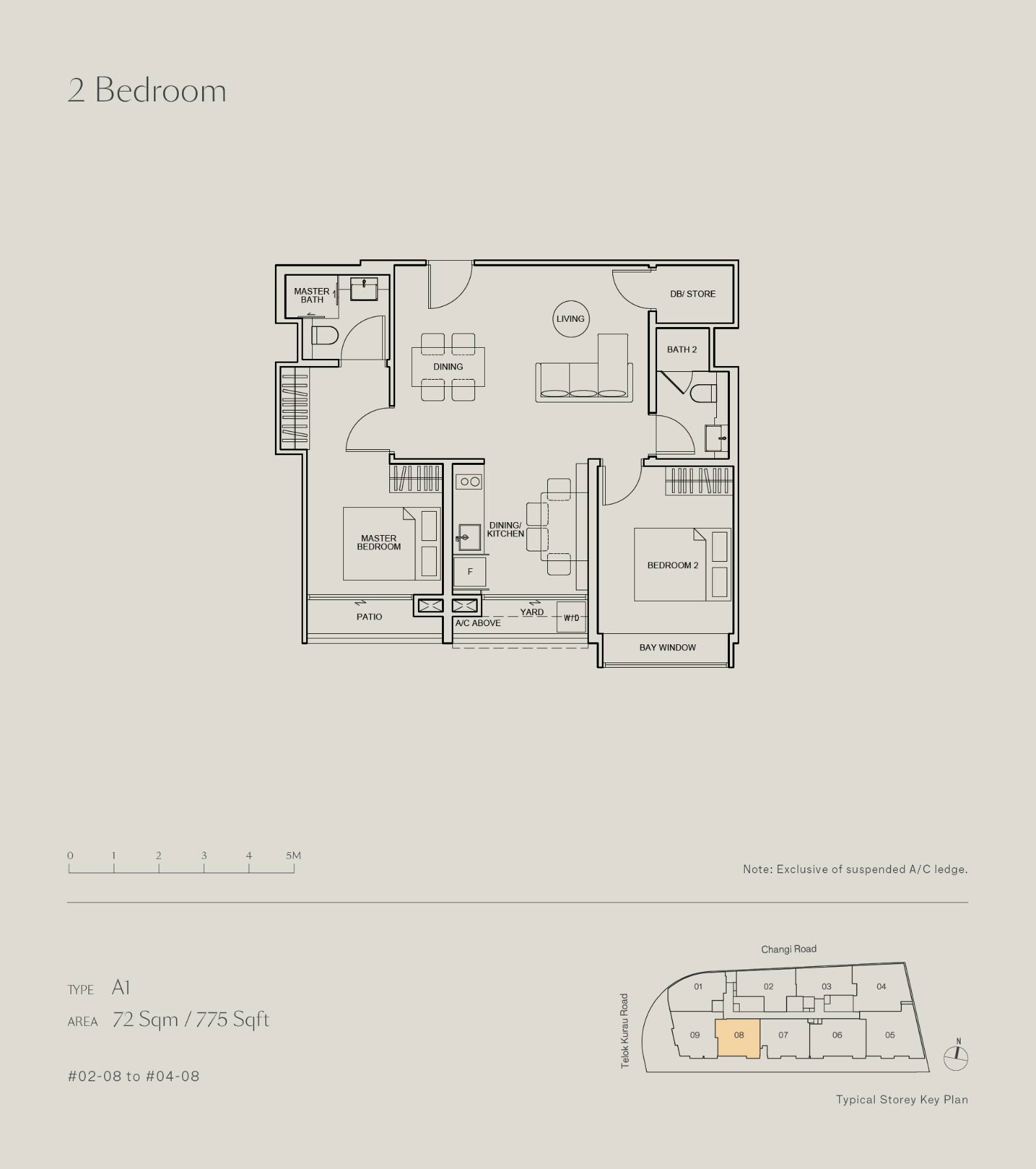 Tedge 1 Bedroom Floor Plan 1
