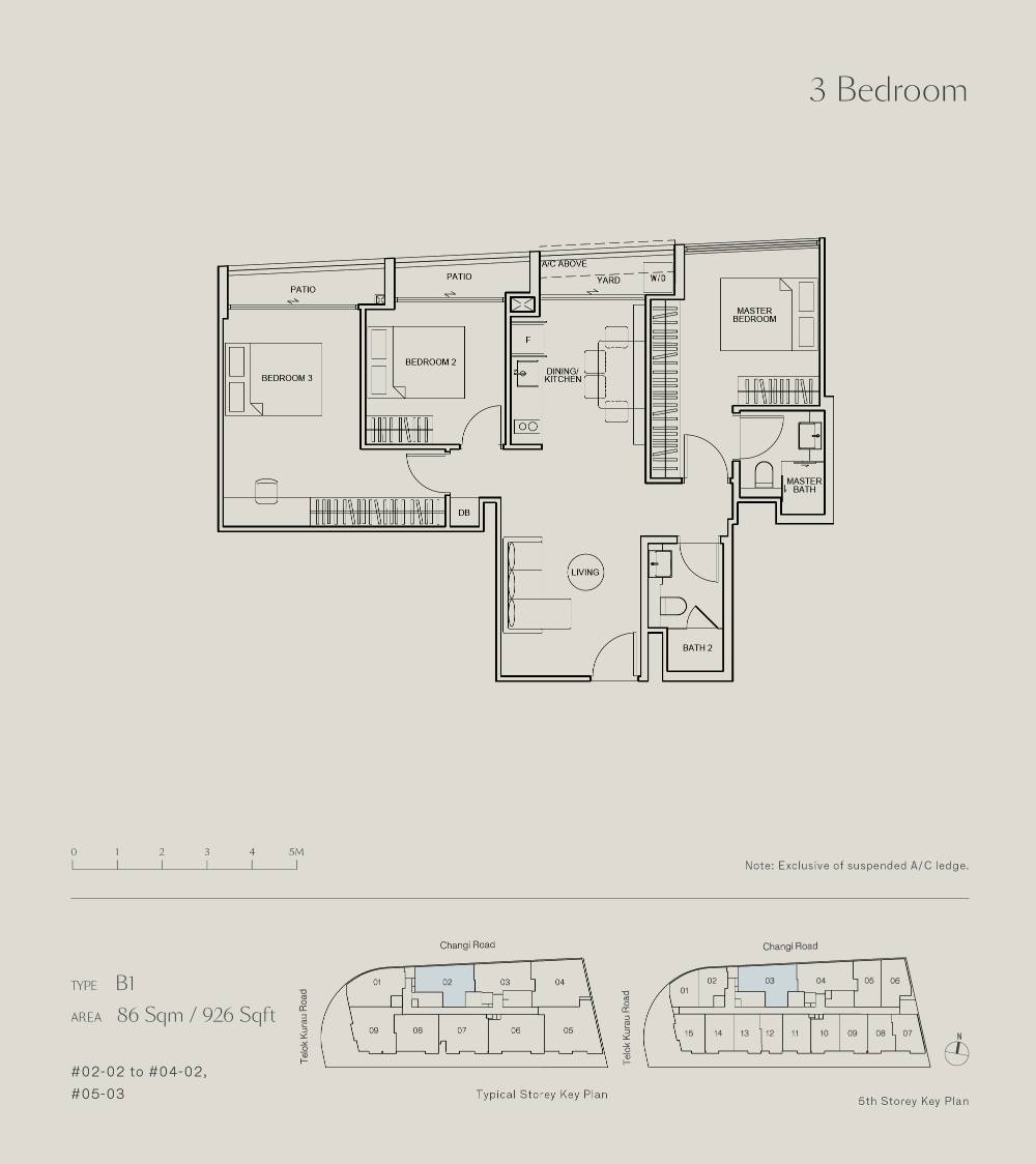 Tedge 1 Bedroom Floor Plan 2
